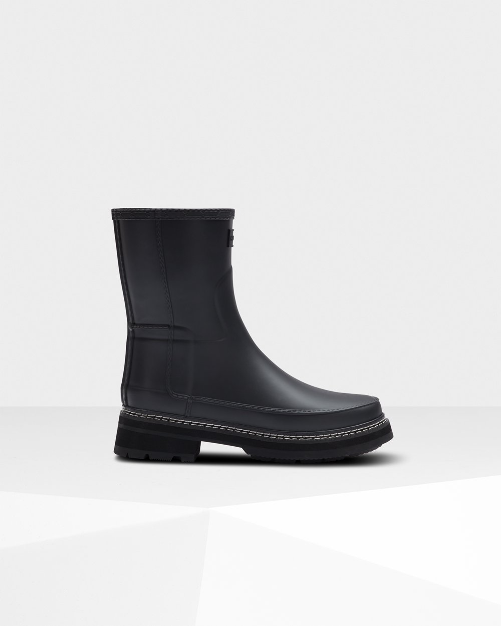 Hunter Mujer Refined Stitch Detail - Botas de Lluvia Negras - 214-HMBRKS